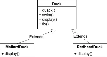 הוספנו למחלקה Duck את המתודה fly